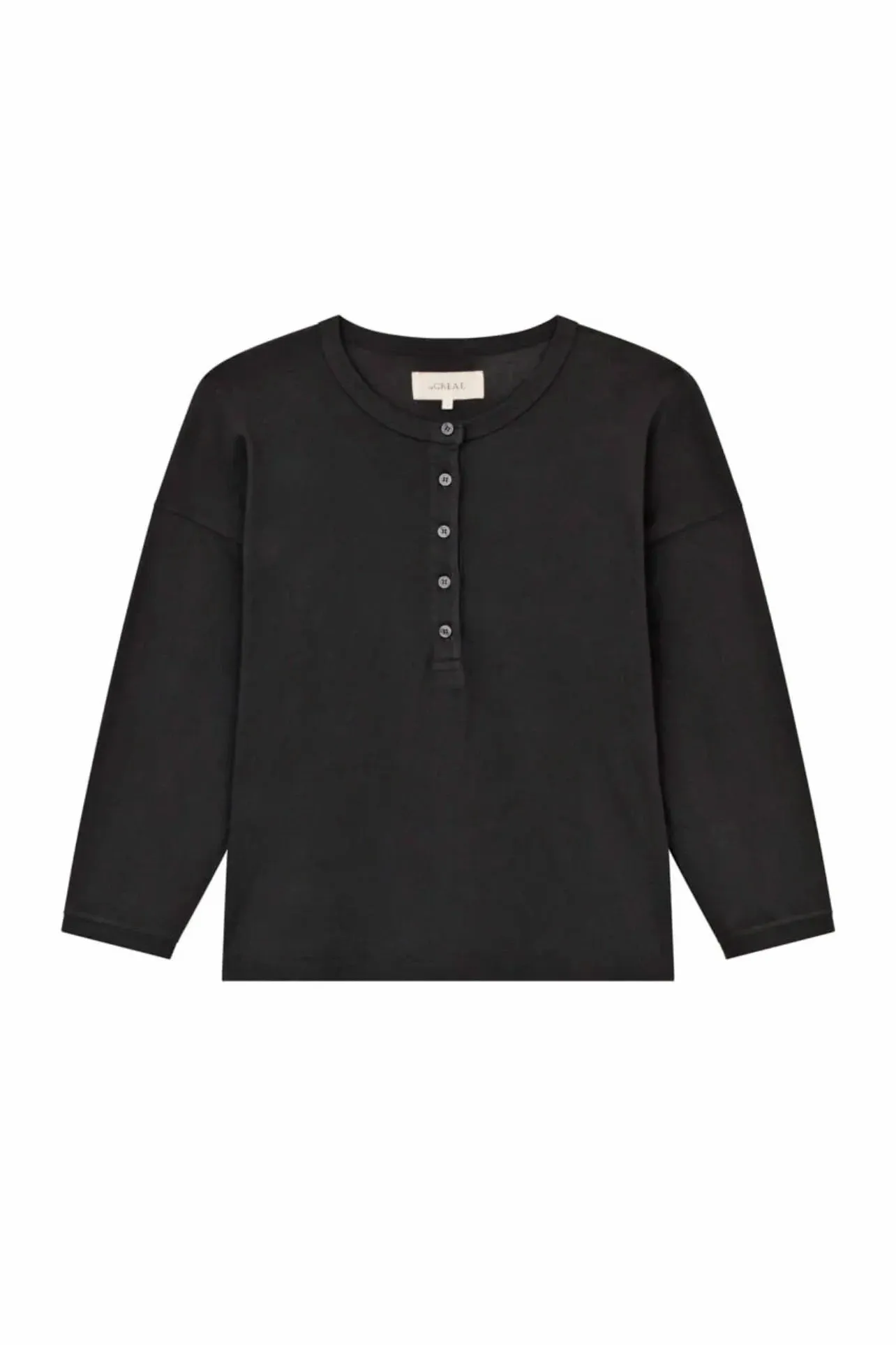 The Shrunken Henley sold by Hills Dry Goods