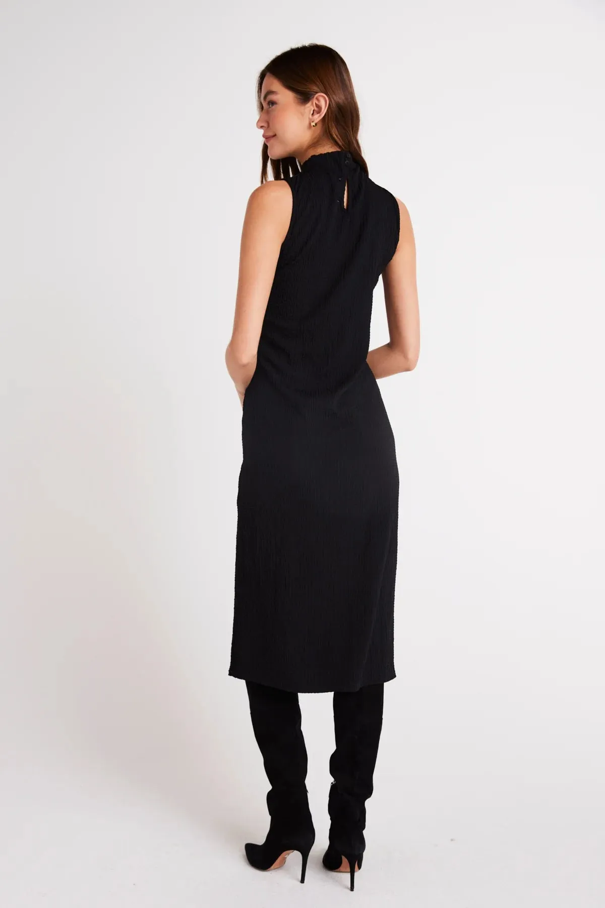Mock Neck Midi Dress sold by Hills Dry Goods product image thumbnail 3