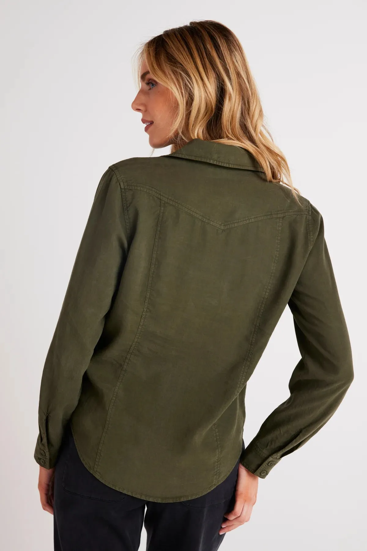 Long Sleeve Seamed Shirt sold by Hills Dry Goods product image thumbnail 3