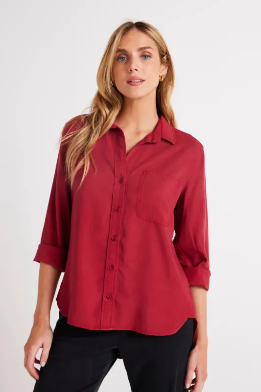 Shirt Tail Button Down sold by Hills Dry Goods