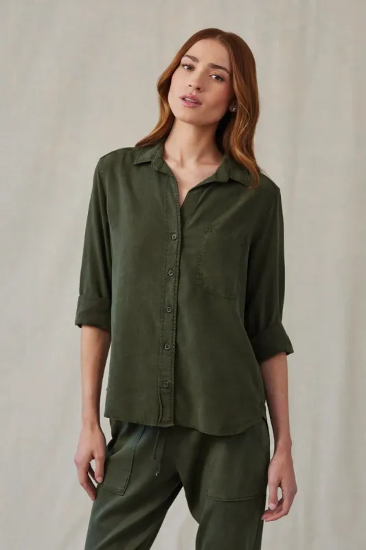 Shirt Tail Button Down sold by Hills Dry Goods