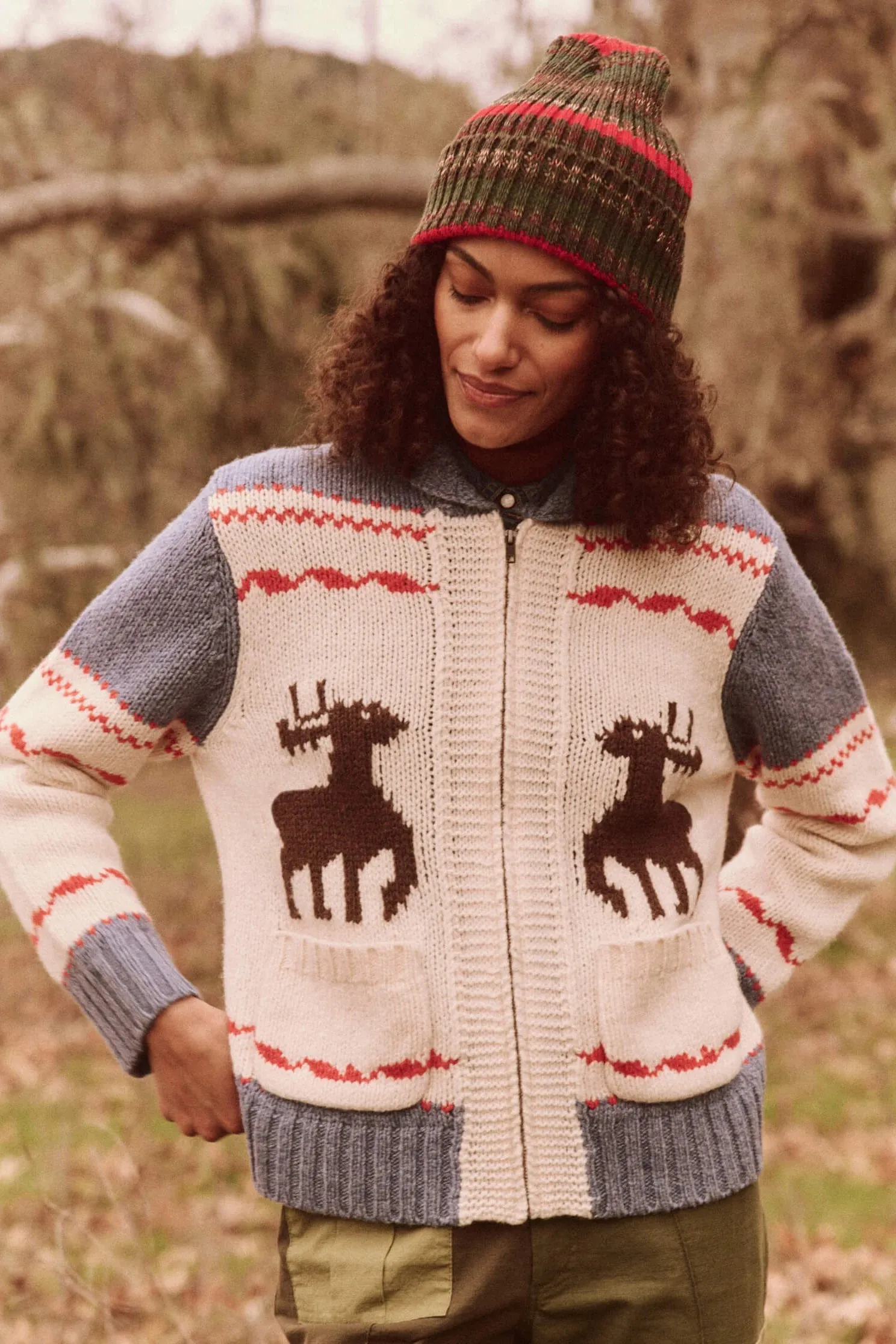 The Shawl Collar Full-Zip Sweater sold by Hills Dry Goods product image thumbnail 2