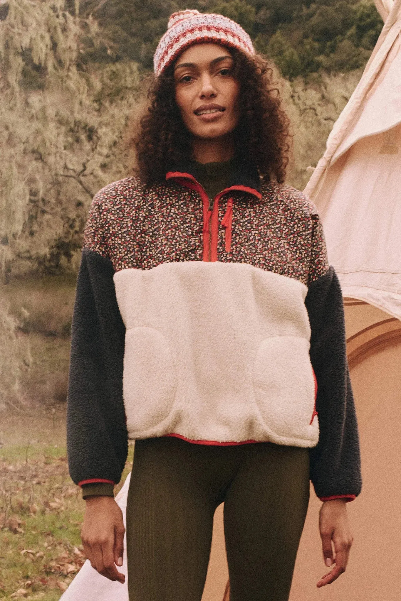 The Plush Colorblock Terrain Half-Zip sold by Hills Dry Goods product image thumbnail 2