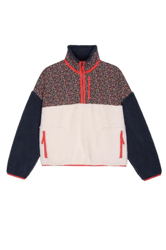 The Plush Colorblock Terrain Half-Zip sold by Hills Dry Goods