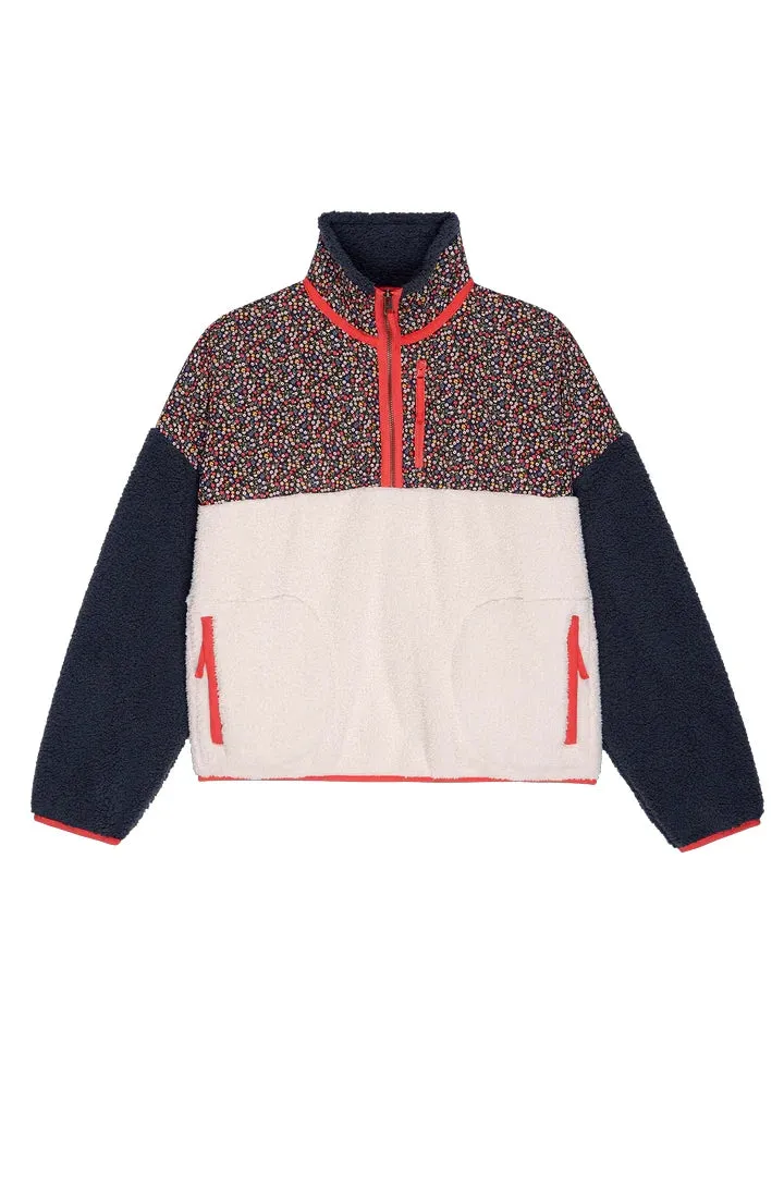 The Plush Colorblock Terrain Half-Zip sold by Hills Dry Goods