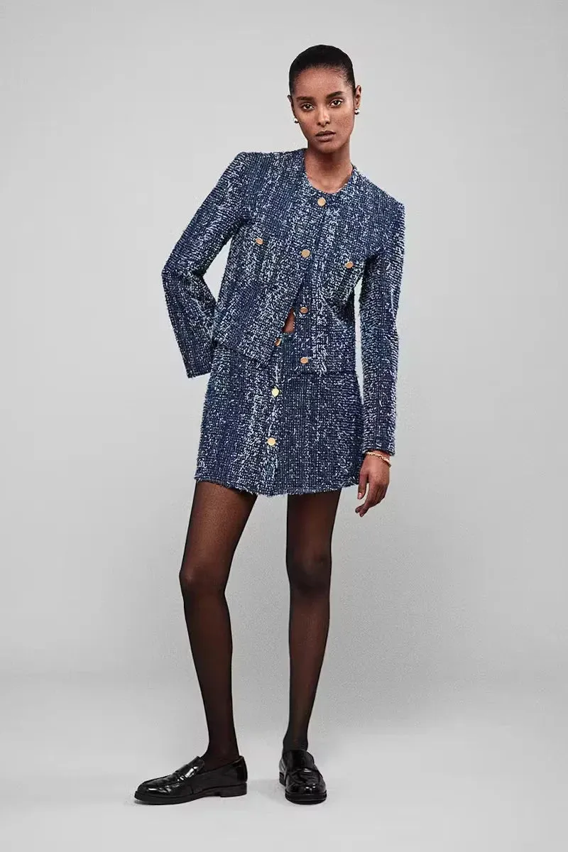 Denim Boucle Jacket sold by Hills Dry Goods product image thumbnail 5