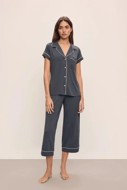 Gisele TENCEL™ Modal Short Sleeve Cropped PJ Set sold by Hills Dry Goods