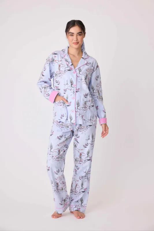 Wild Heart Western Cozy Flannel PJ Set sold by Hills Dry Goods