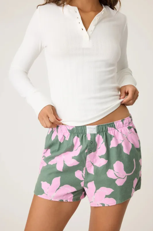 Find Peace Within Flannel PJ Short sold by Hills Dry Goods