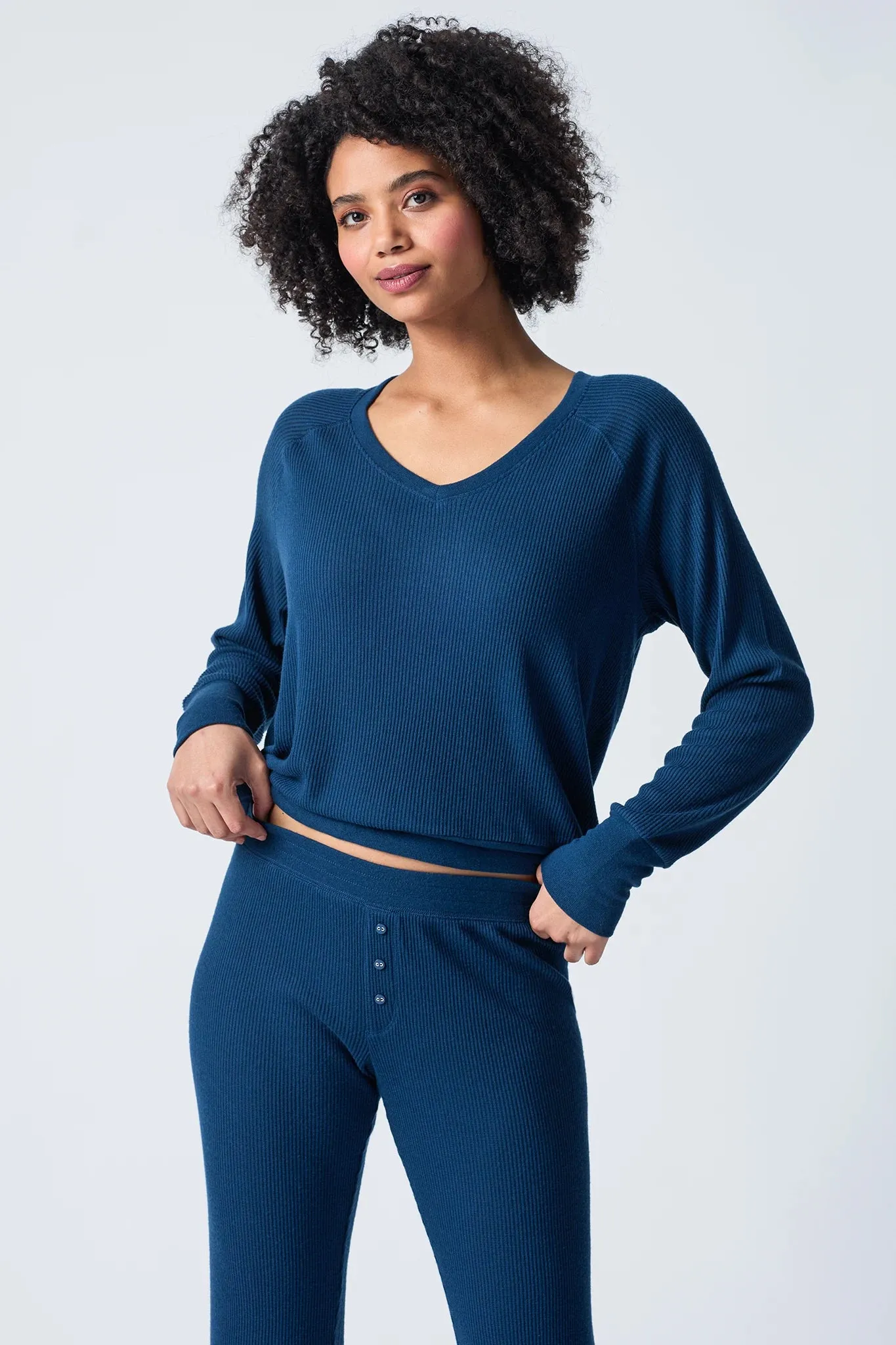 Textured Essentials Long Sleeve Top sold by Hills Dry Goods