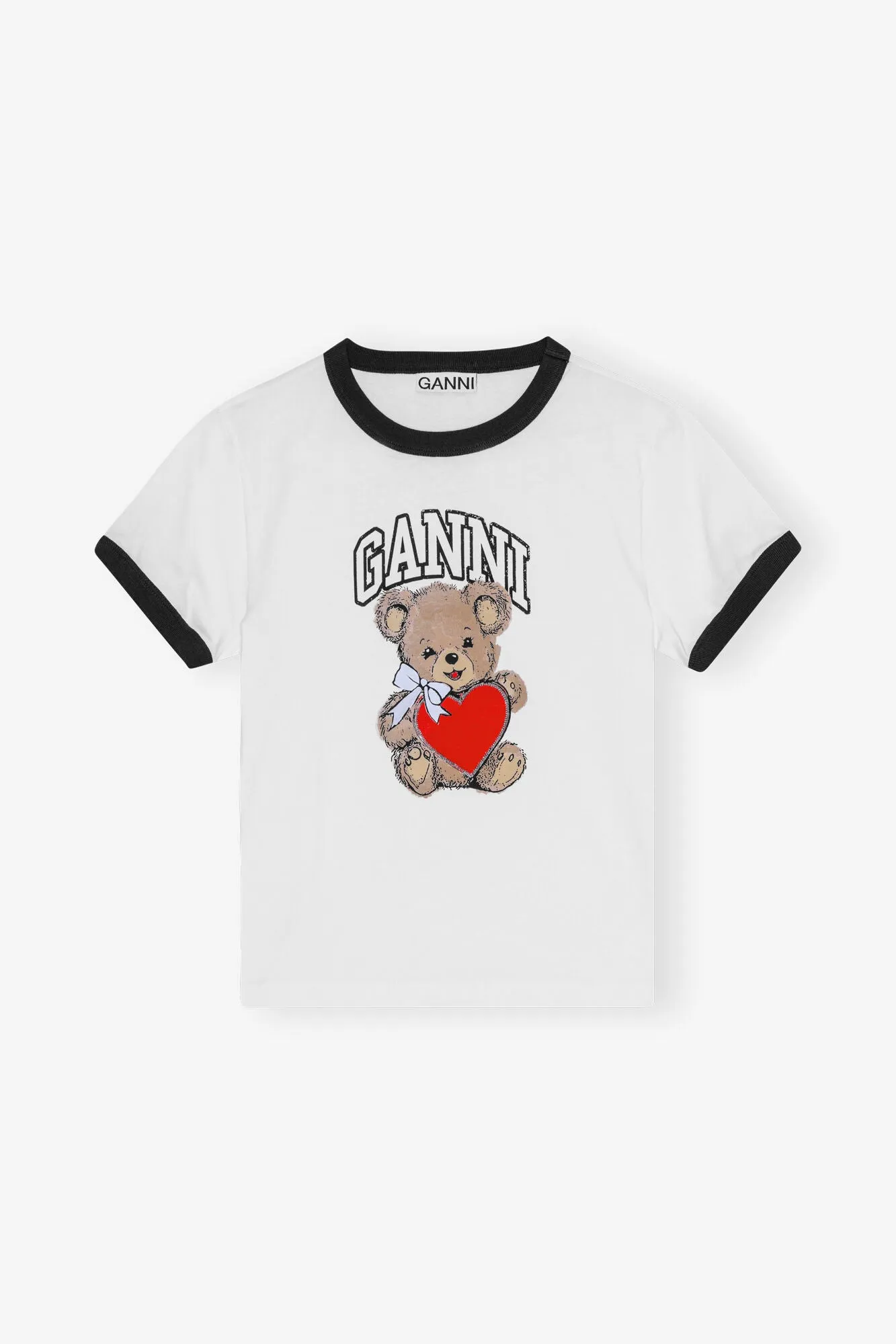 White Basic Jersey Bear T-shirt sold by Hills Dry Goods product image thumbnail 5