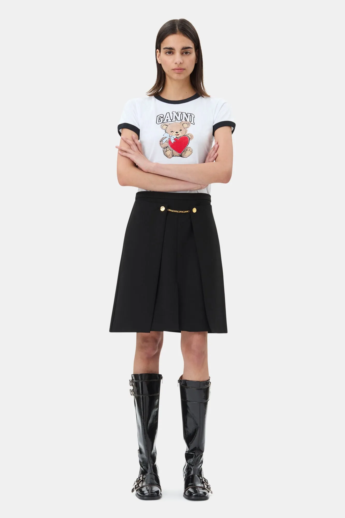 White Basic Jersey Bear T-shirt sold by Hills Dry Goods product image thumbnail 2