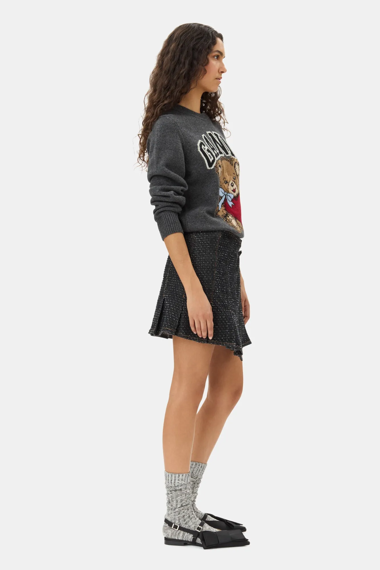 Dark Grey Graphic Bear Jumper sold by Hills Dry Goods product image thumbnail 3