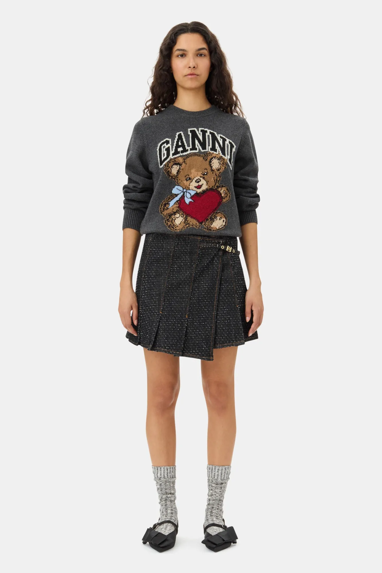 Dark Grey Graphic Bear Jumper sold by Hills Dry Goods product image thumbnail 2