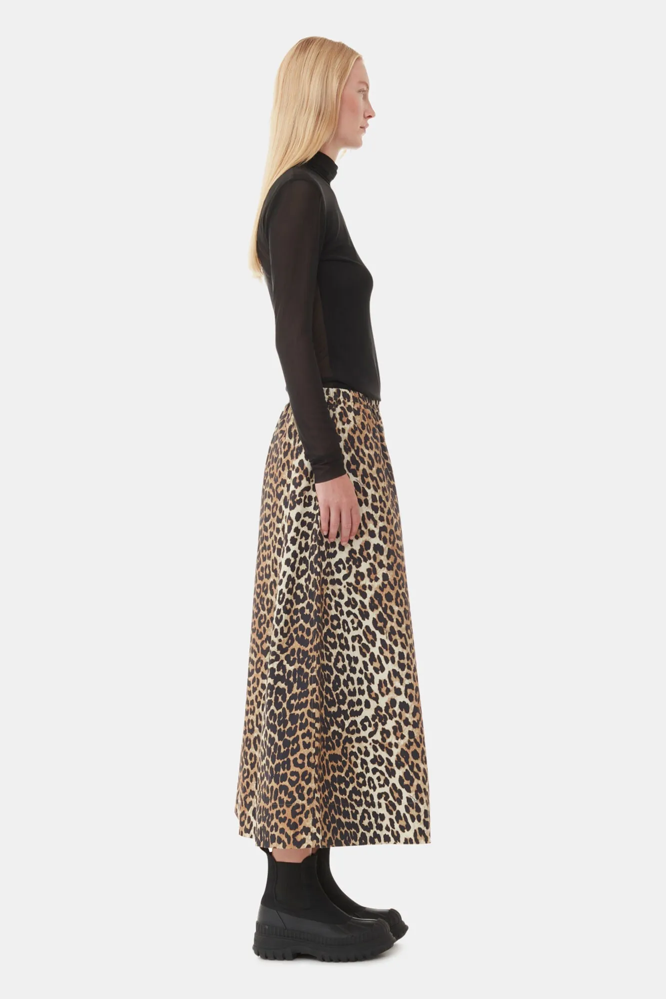 Leopard Printed Elasticated Maxi Skirt sold by Hills Dry Goods product image thumbnail 3