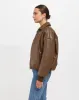 Miriam Vegan Leather Bomber sold by Hills Dry Goods