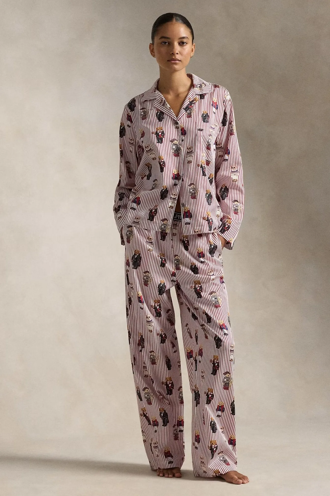 Polo Bear Cotton Long-Sleeve Pajama Set sold by Hills Dry Goods product image thumbnail 3