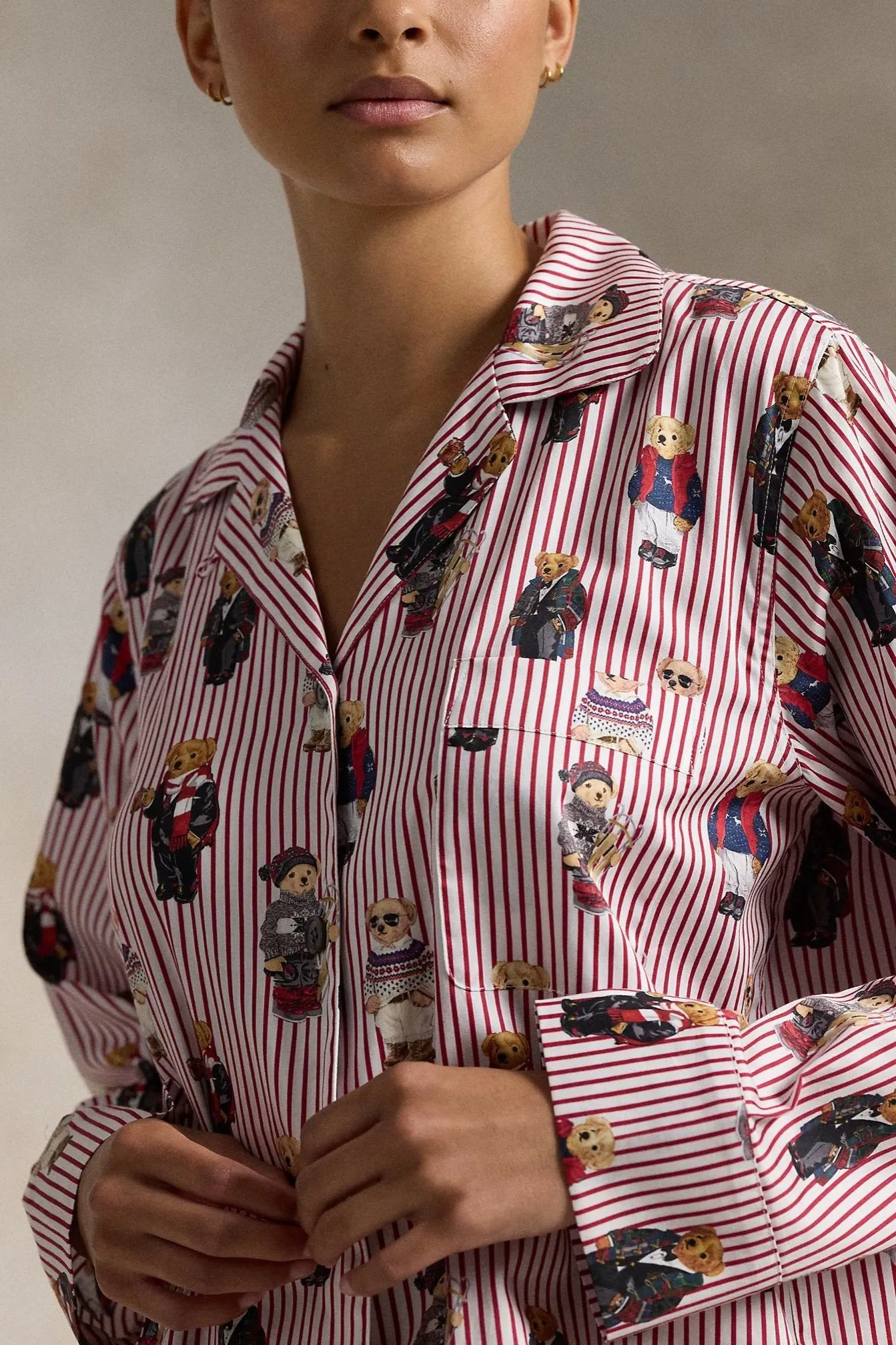 Polo Bear Cotton Long-Sleeve Pajama Set sold by Hills Dry Goods product image thumbnail 5