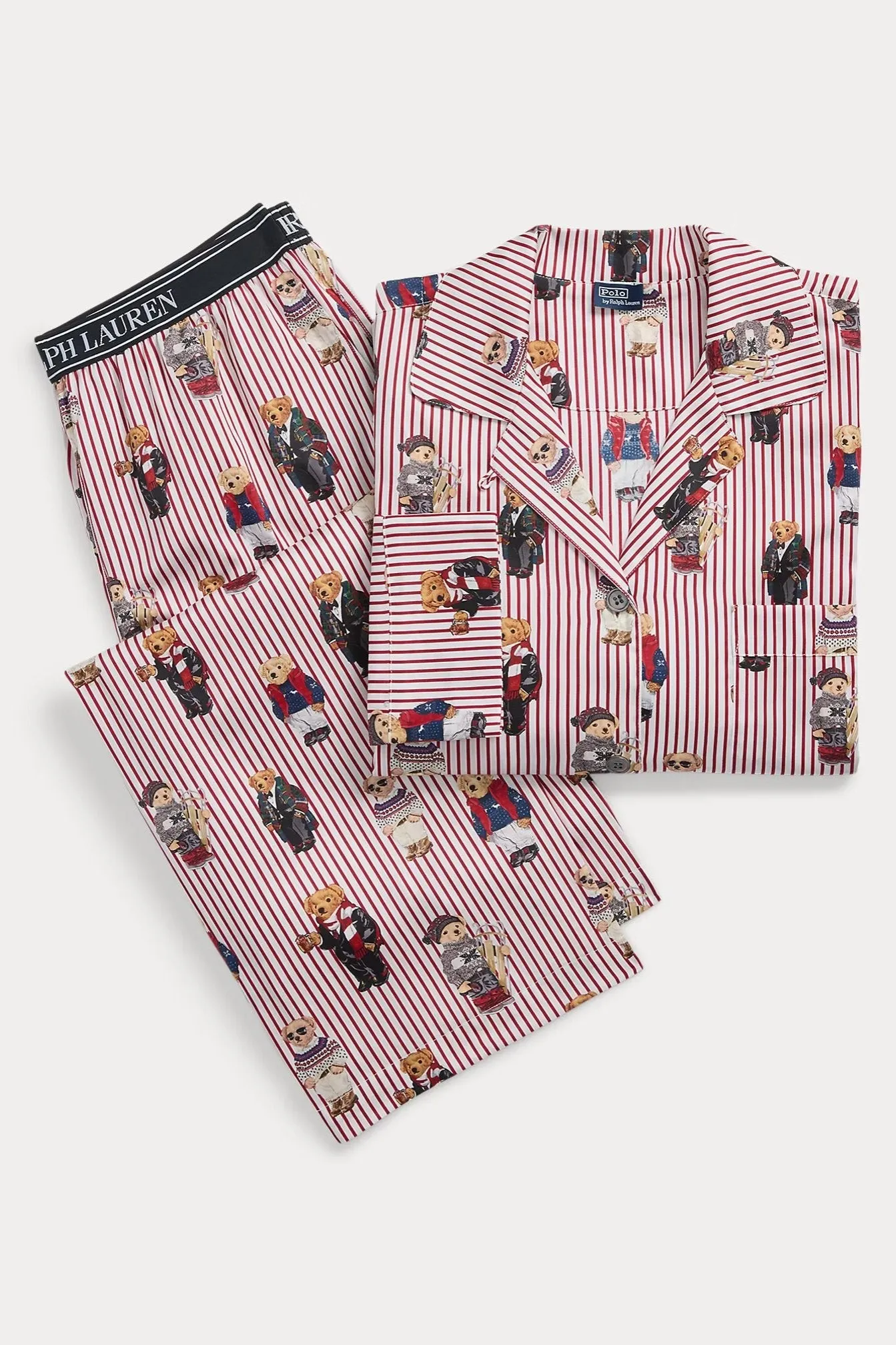Polo Bear Cotton Long-Sleeve Pajama Set sold by Hills Dry Goods product image thumbnail 2