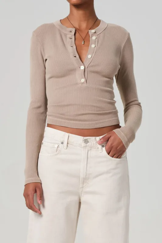 Varra Henley sold by Hills Dry Goods
