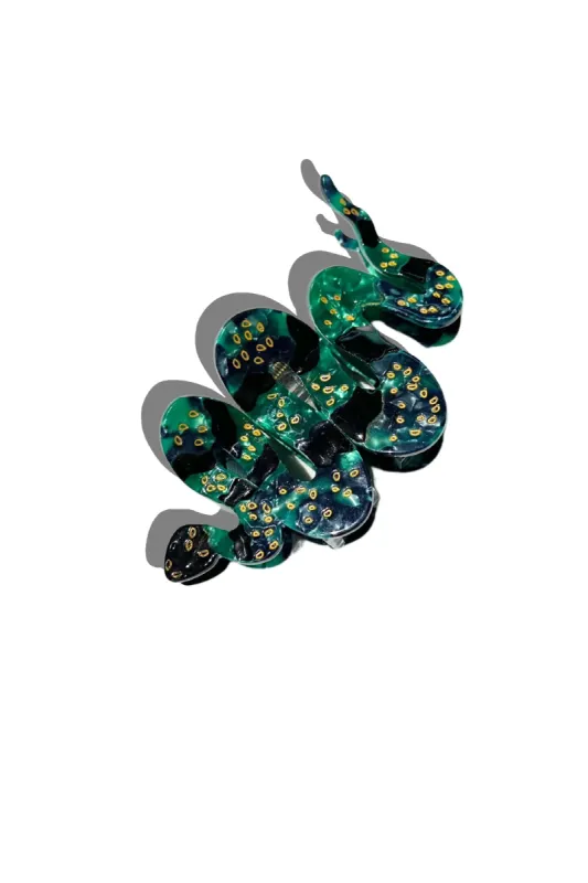 Hand-painted Snake Claw Hair Clip sold by Hills Dry Goods