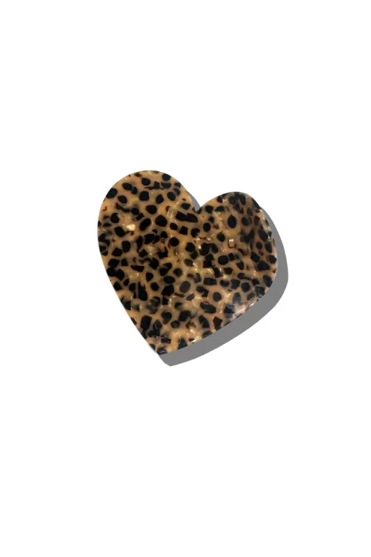 Handmade Heart Acetate Claw Hair Clip sold by Hills Dry Goods