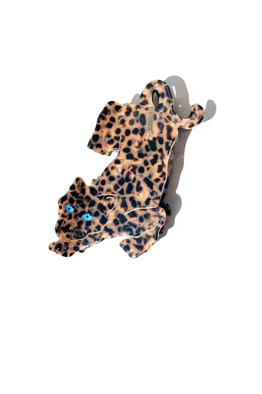 Hand-painted Leopard Claw Hair Clip sold by Hills Dry Goods