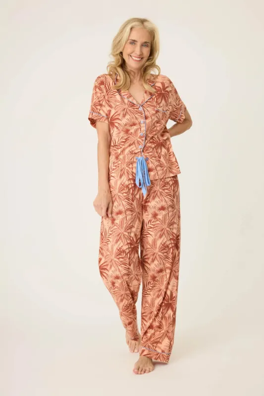 Whimsy Palm PJ Set sold by Hills Dry Goods