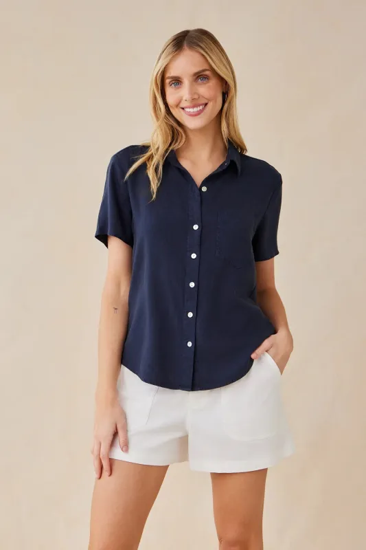 Short Sleeve Pocket Button Down sold by Hills Dry Goods