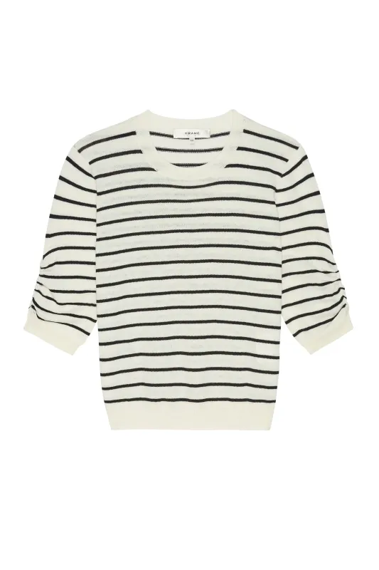 Gathered Striped Knit Sweater sold by Hills Dry Goods