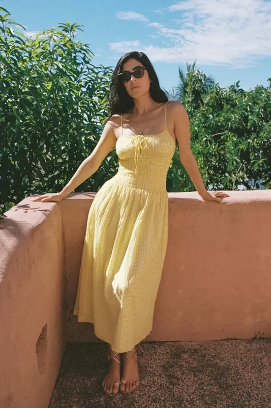 Barbara Gingham Cotton Dress made by Ciao Lucia