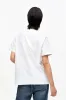 White Basic Cotton Jersey Teddy Relaxed T-shirt sold by Hills Dry Goods