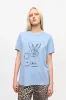 Blue Re-cut Cotton Jersey T-shirt sold by Hills Dry Goods