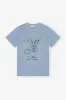 Blue Re-cut Cotton Jersey T-shirt sold by Hills Dry Goods