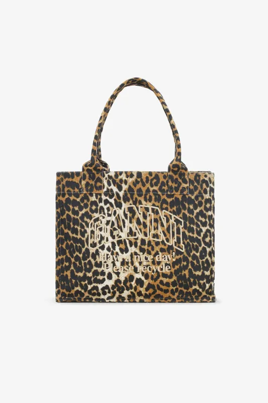 Leopard-Print Canvas Tote Bag sold by Hills Dry Goods
