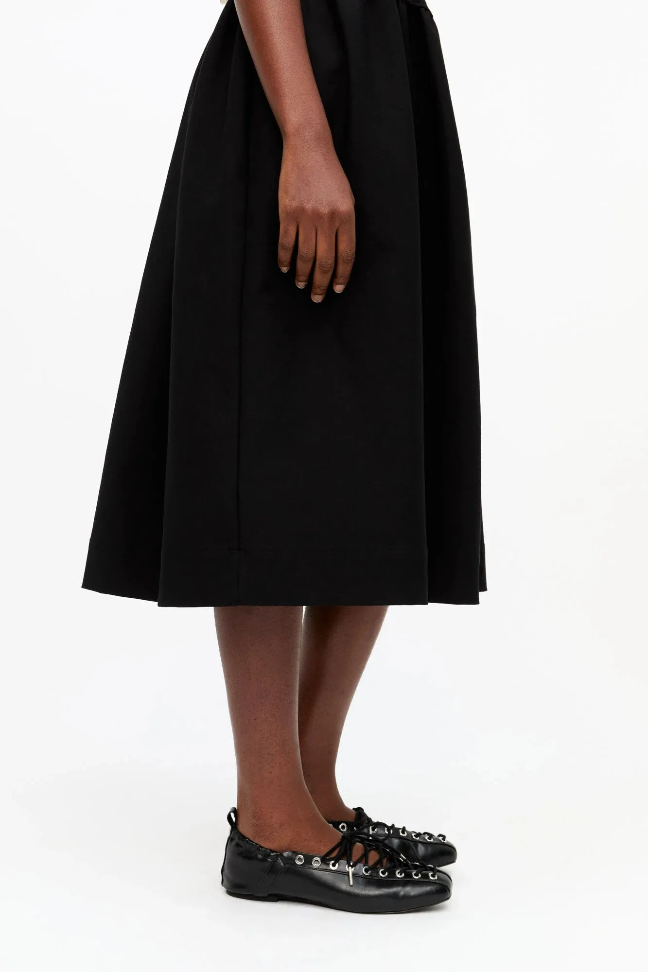 Black Oleatex Lace-Up Ballerinas sold by Hills Dry Goods product image thumbnail 4