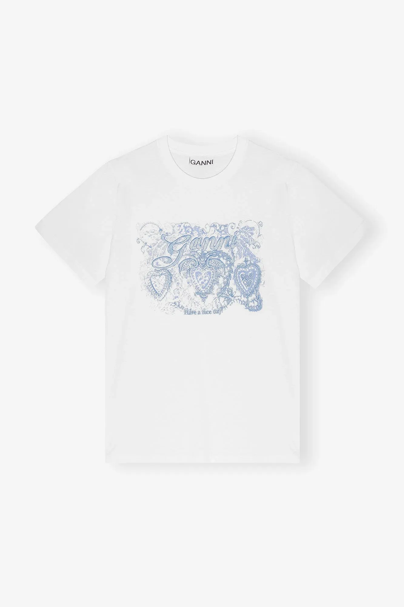 White Jersey Tattoo Lace T-shirt sold by Hills Dry Goods product image thumbnail 5