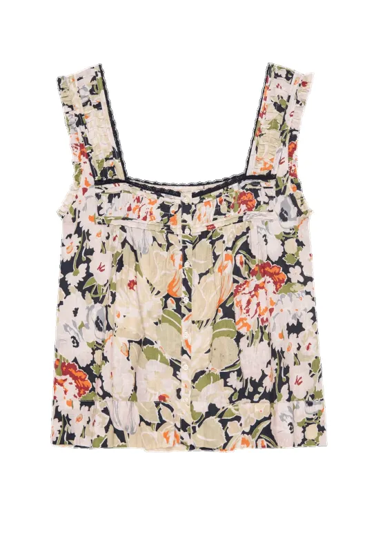 The Victorian Pleat Tank sold by Hills Dry Goods