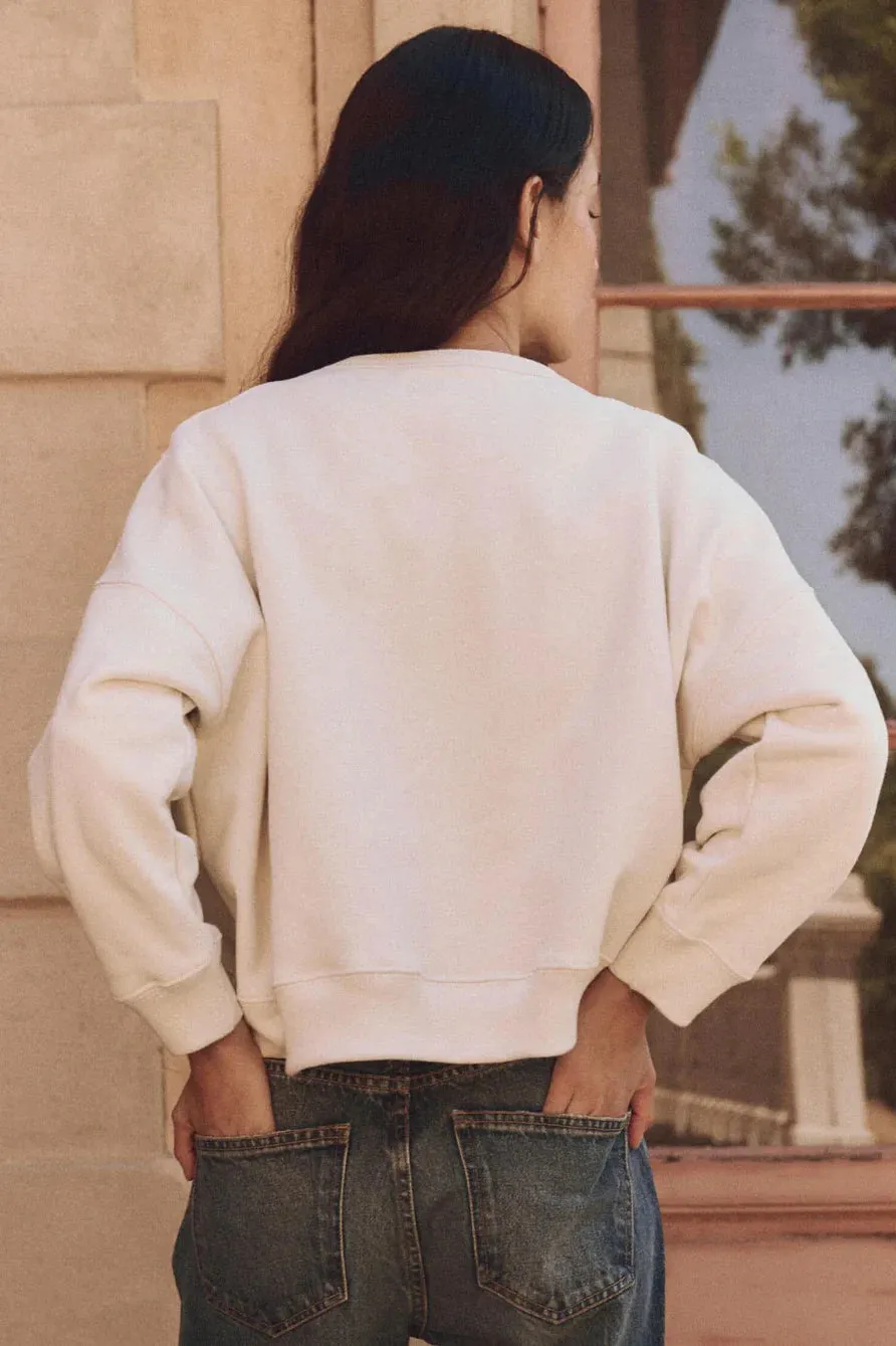 The Floral Applique Teammate Sweatshirt sold by Hills Dry Goods product image thumbnail 5