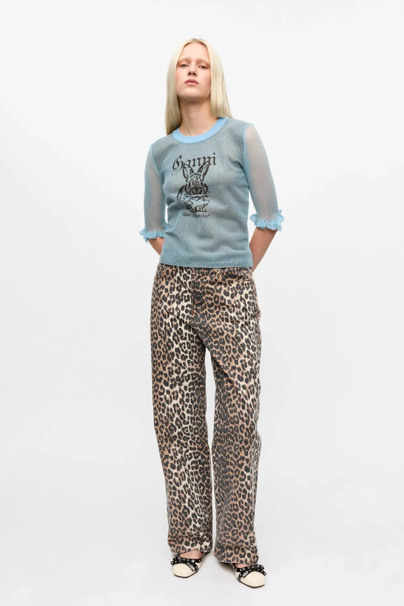 Sheer Jacquard Top sold by Hills Dry Goods product image thumbnail 3