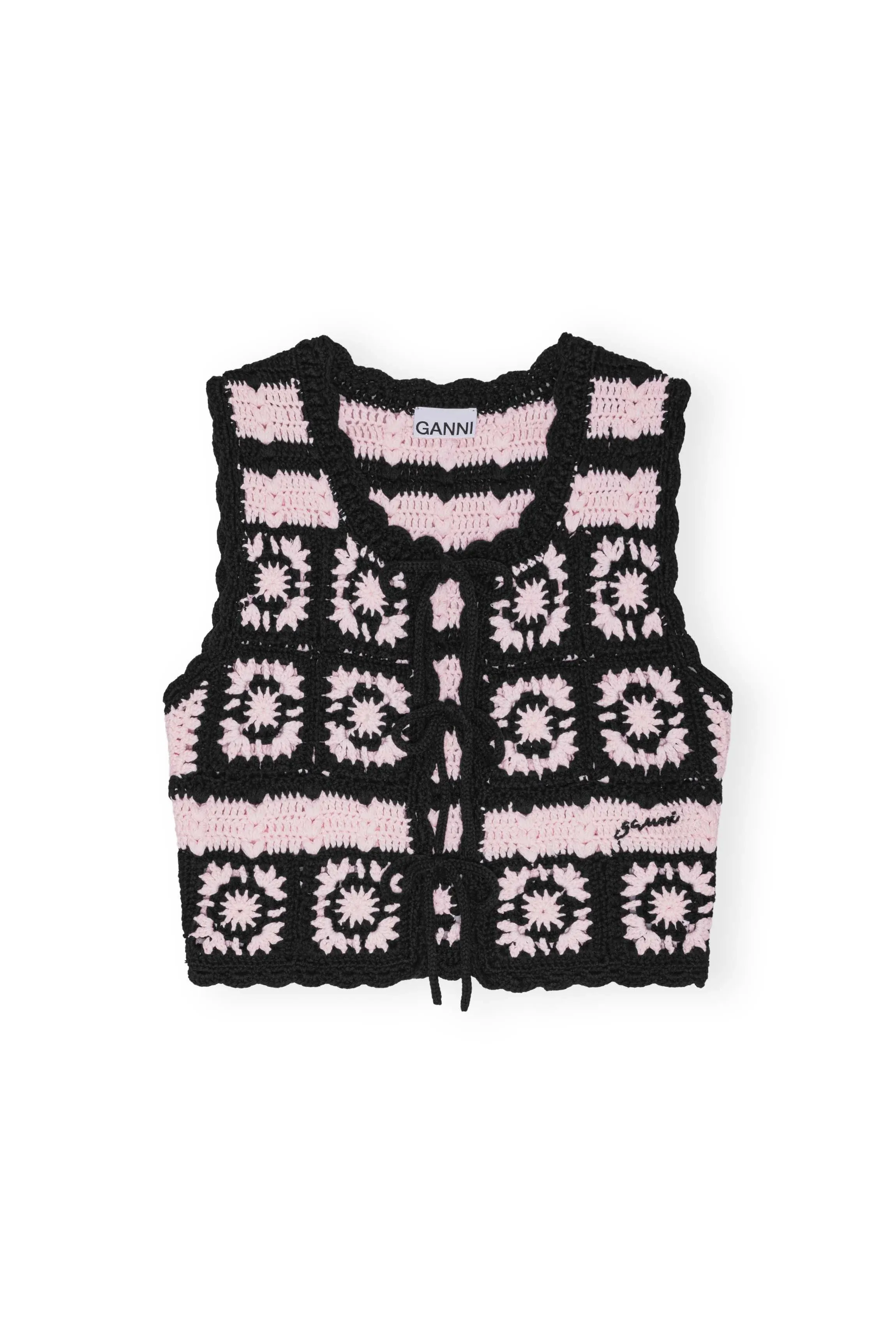 Crochet Tie String Vest sold by Hills Dry Goods product image thumbnail 5
