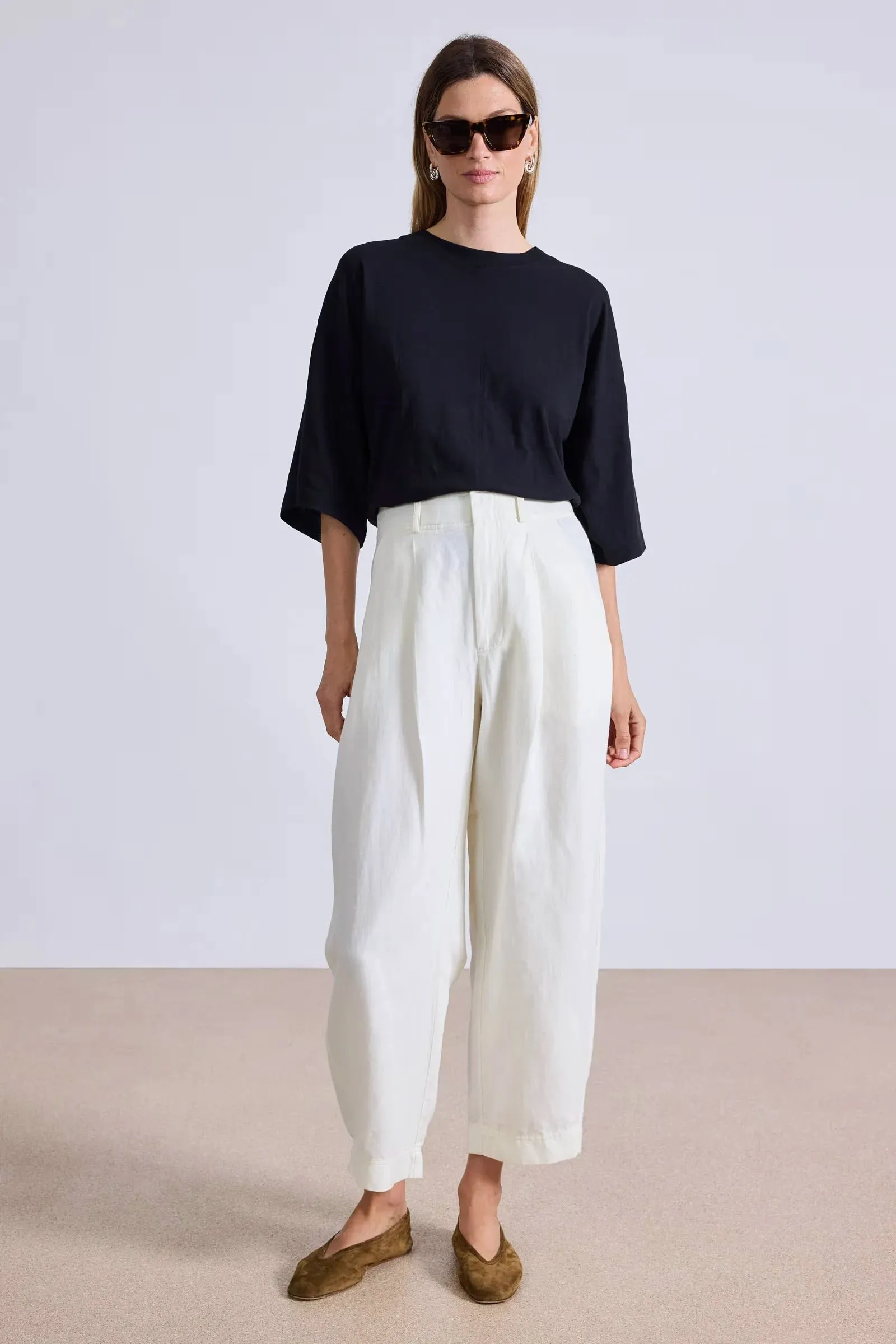 Petite Bari Crop Trouser sold by Hills Dry Goods