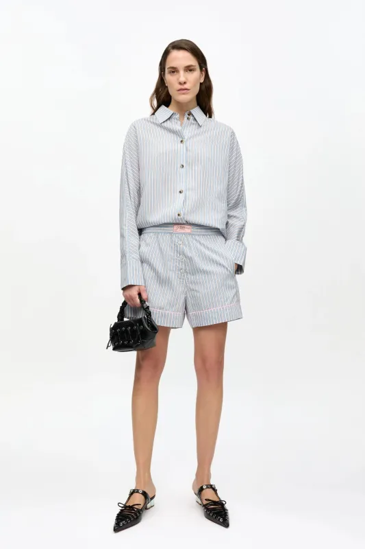 Striped Yarn Dyed Elasticated Shorts sold by Hills Dry Goods