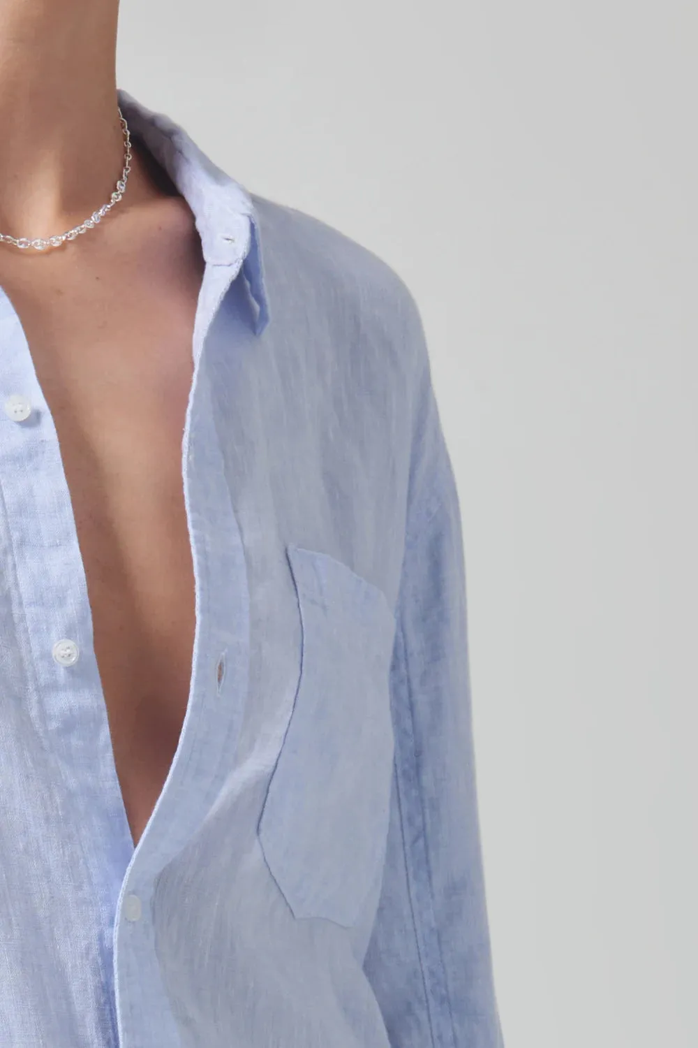 Kayla Shrunken Linen Shirt sold by Hills Dry Goods product image thumbnail 5