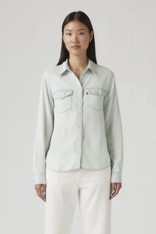 Iconic Western Denim Shirt sold by Hills Dry Goods