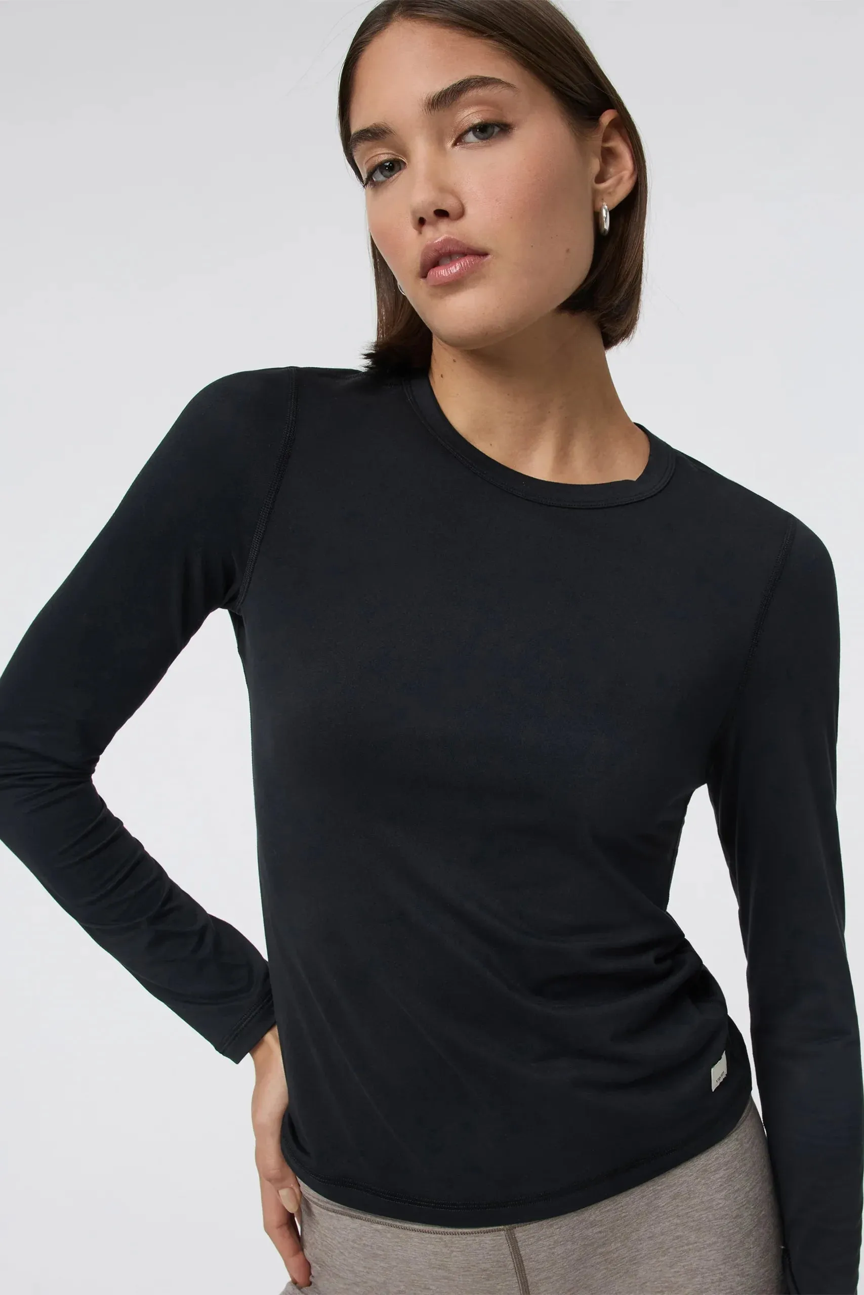 Long Sleeve Lux Crew Tee sold by Hills Dry Goods product image thumbnail 3