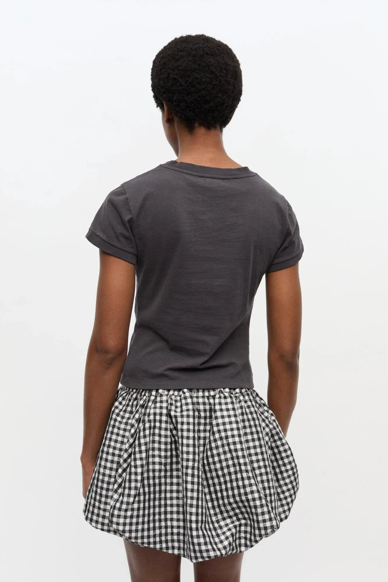 Black Poodle Graphic Cropped T-shirt sold by Hills Dry Goods product image thumbnail 4