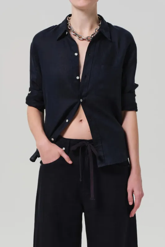 Kayla Shrunken Shirt sold by Hills Dry Goods