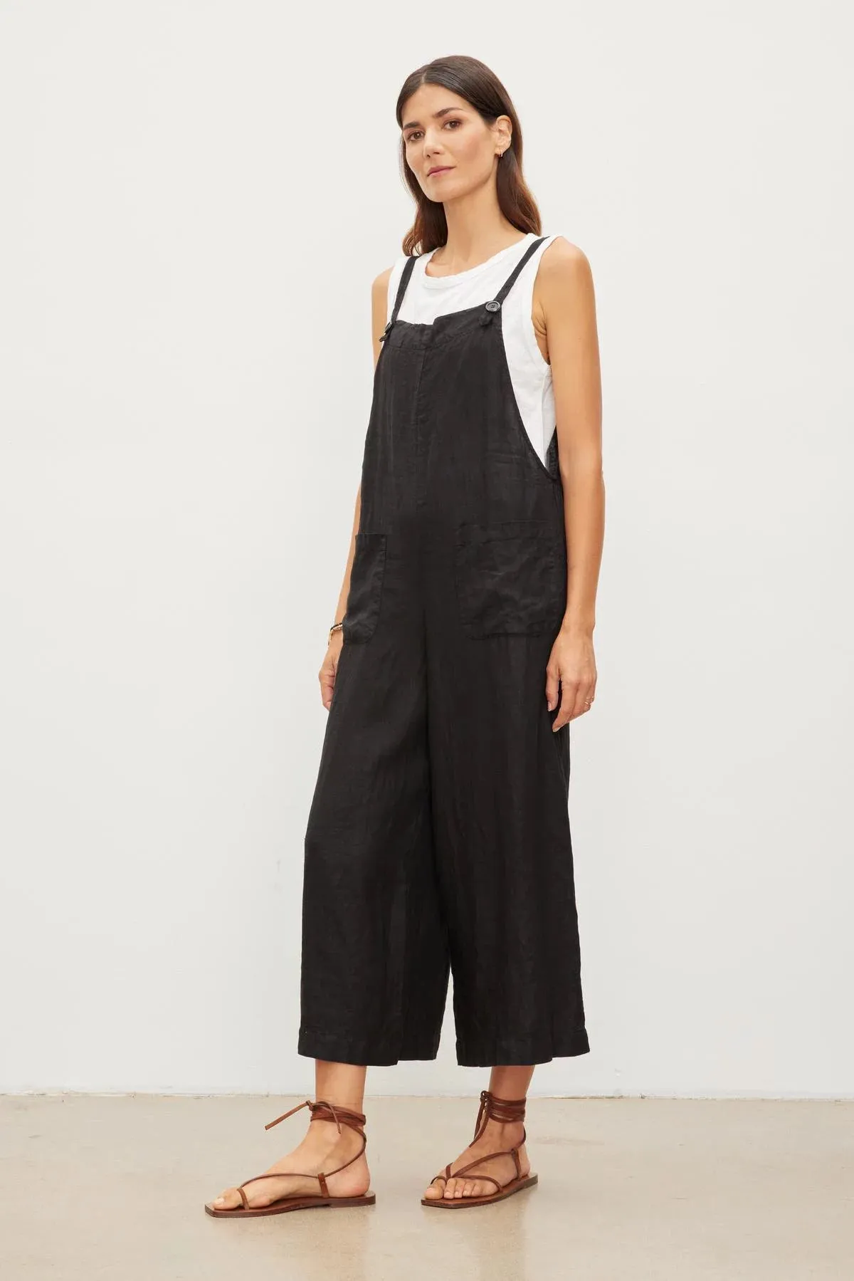 Isabel Linen Overalls sold by Hills Dry Goods product image thumbnail 3