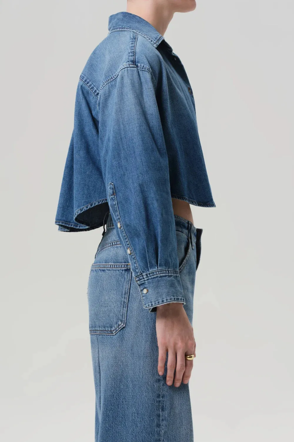 Ana Cropped Shirt sold by Hills Dry Goods product image thumbnail 4